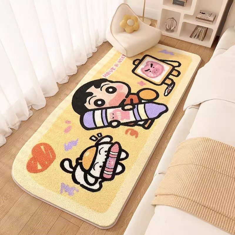 蜡笔小新房间床边毯客厅地毯衣帽间可爱J卡通飘窗垫子儿童卧室毯,淘宝优惠券,粉丝福利购,淘宝优惠卷