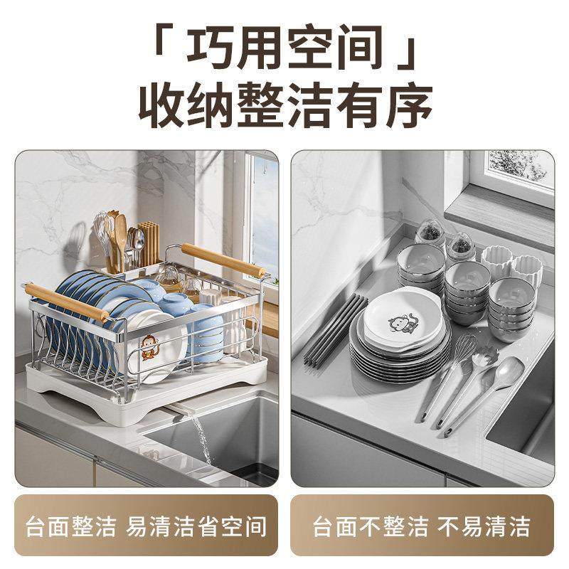 不锈钢碗篮碗架厨房置物架台面家用单层沥水碗盘架碗筷碗碟收纳架,淘宝优惠券,粉丝福利购,淘宝优惠卷