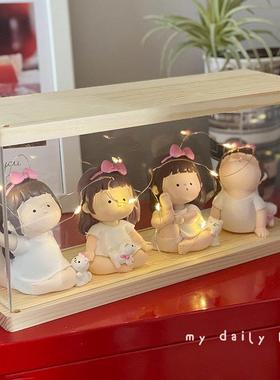 不焦虑瑜伽女孩摆件办公桌面装饰情绪稳定神器工位解压治愈系礼物