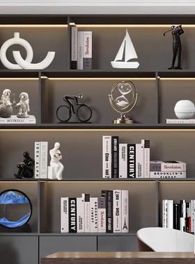 轻奢高档酒柜装饰品现代办公室摆件家居客厅玄关电视柜桌面工艺礼