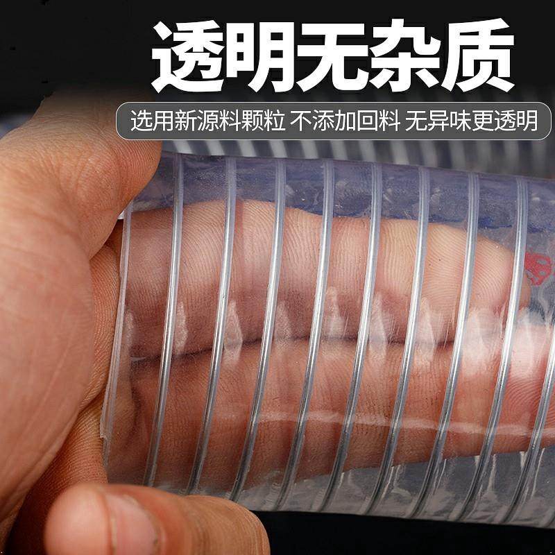PVC钢丝管透明耐高低温高压软管加厚油管25mm真空管4分6分1寸水管,淘宝优惠券,粉丝福利购,淘宝优惠卷
