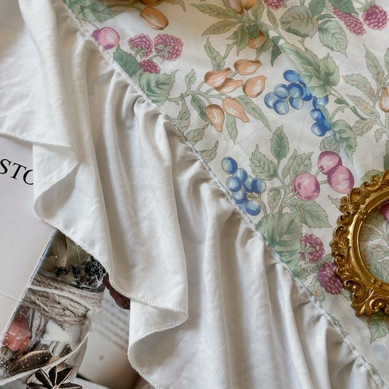 韩式小清新桌布法式田园风餐桌茶几台布长方形圆桌床头柜盖巾双层,淘宝优惠券,粉丝福利购,淘宝优惠卷