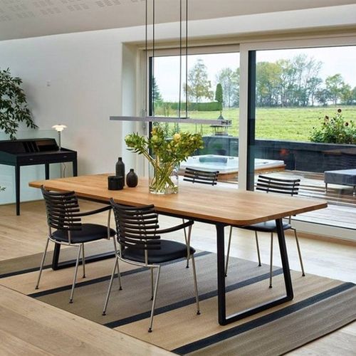 简约办公室实木创意会议桌定制办公铁艺老板电脑桌长条桌工作台 - 图2