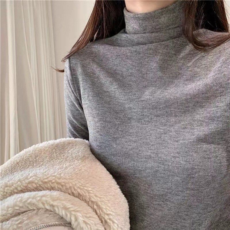 中领双面德绒打底衫女秋冬内搭2024年新款女士保暖半高领上衣洋气,淘宝优惠券,粉丝福利购,淘宝优惠卷