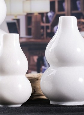 天然米黄玉汉白玉葫芦摆件白玉葫芦家居客厅装饰办公室桌面摆设