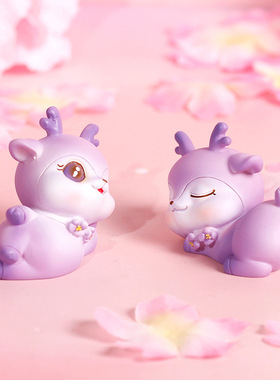 创意可爱家居饰品少女心可爱小鹿摆件客厅房间北欧风装饰摆设礼物