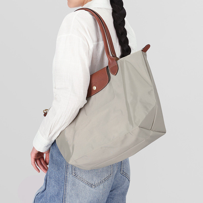 【自营】Longchamp 女士大号织物长柄可折叠手提单肩包 1899 089