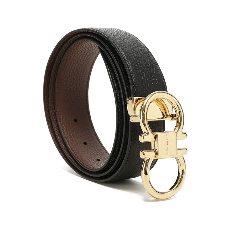 【自营】Ferragamo菲拉格慕男士牛皮商务双面腰带皮带679938