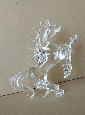 马到成功水晶玻璃鼠牛虎兔龙蛇马羊猴鸡狗猪摆件高档礼品手工艺品