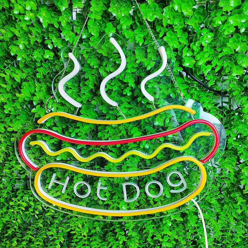 热狗小吃街烧烤造型灯发光招牌夜市摆摊创意布置装饰led霓虹灯usb,淘宝优惠券,粉丝福利购,淘宝优惠卷