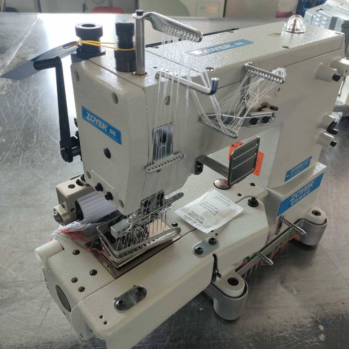 ZY-VC008-12P多针机十二针链式缝纫机带拖轮松紧带装饰 - 图0