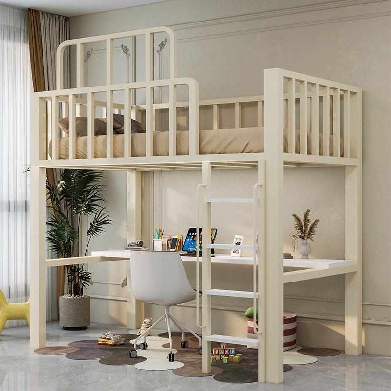 l高架床上床下桌床书桌一体小户型上床下空单上层高低床,淘宝优惠券,粉丝福利购,淘宝优惠卷