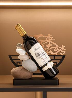 时来运转红酒架摆件酒柜电视柜轻奢高档红酒托杯家居餐边柜装饰品