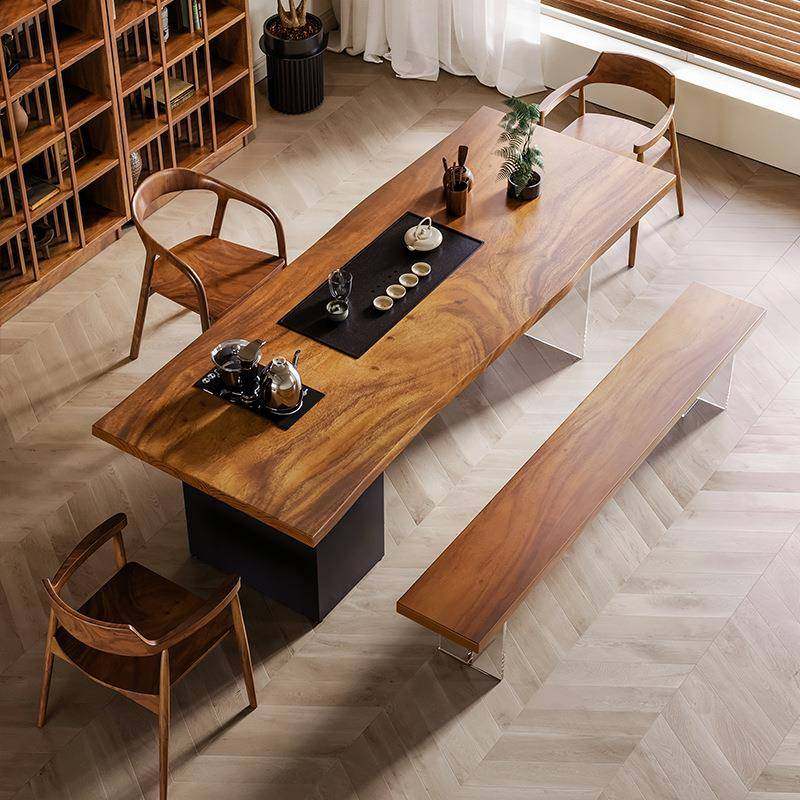 高档实木茶桌椅组合亚克力胡桃木泡茶台办公室家用客厅茶桌,淘宝优惠券,粉丝福利购,淘宝优惠卷