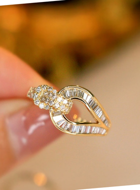 新款百搭轻奢锆石戒指