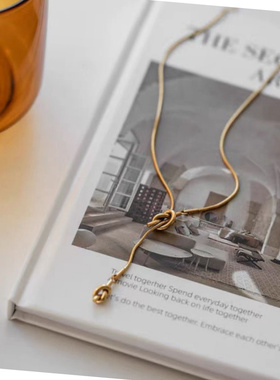 2025新款轻奢小众简约钛钢项链