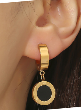 轻奢简约金色罗马数字小众锁骨链