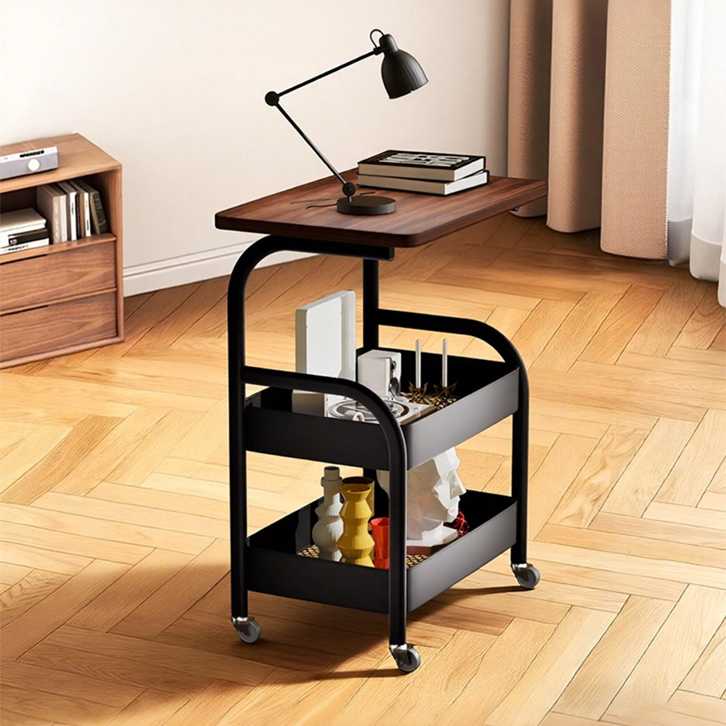 可移动小推车收纳办公桌置物架床头柜客厅沙发边茶几零食收纳架子,淘宝优惠券,粉丝福利购,淘宝优惠卷