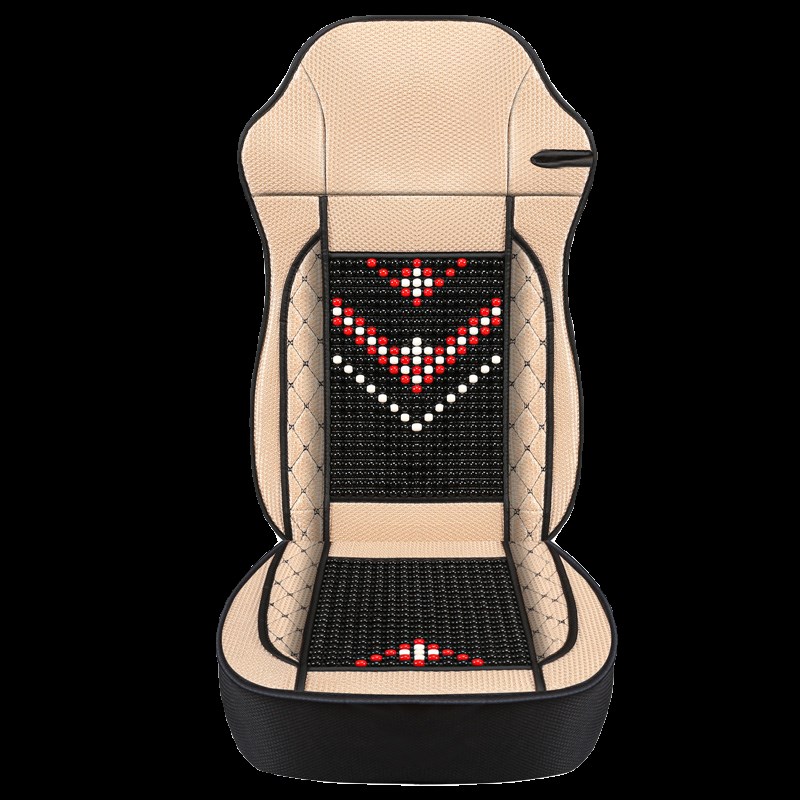 重汽汕德卡货车座套夏季木珠G7 C7H斯太尔D7B冰丝透气坐垫全包围 - 图3