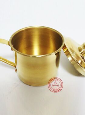 铜餐具铜碗铜勺铜筷子纯铜白癜風铜勺子三件套手工铜水杯铜杯加厚