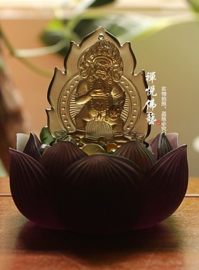 禅悦佛艺琉璃五路财神黄财神白财神绿财神挂饰随身小佛像吊坠摆件