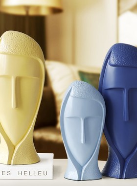 简约抽象人物雕塑摆件创意客厅电视柜酒柜餐边柜软装饰品桌面摆设