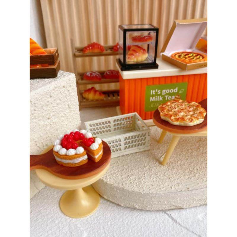 盲盒场景道具娃屋面包店货架篮子场景微缩diy手工模型屋装饰餐吧,淘宝优惠券,粉丝福利购,淘宝优惠卷