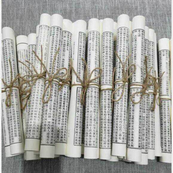 样板间书卷装饰黑白新中式麻绳手札书卷复古装饰纸卷书卷摄影道具,淘宝优惠券,粉丝福利购,淘宝优惠卷