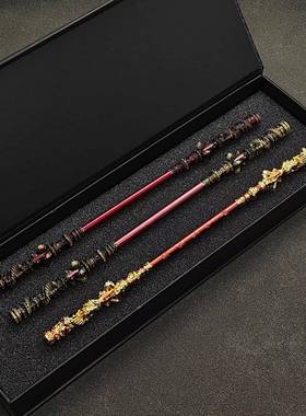 黑神话悟空游戏周边30CM齐天大圣如意金箍棒全金属工艺品摆饰模型