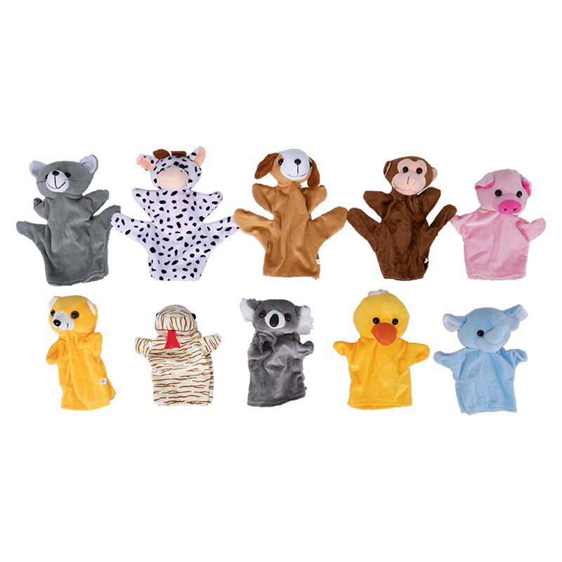 生肖动物手偶玩具动物儿童玩偶公仔幼儿园宝宝游戏表演腹语讲故事,淘宝优惠券,粉丝福利购,淘宝优惠卷