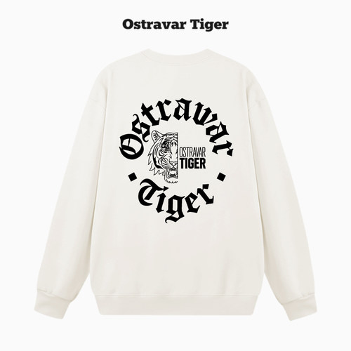 新款 Ostravar Tiger美式2026春季情侣圆领套头男女休闲卫衣上衣 - 图0