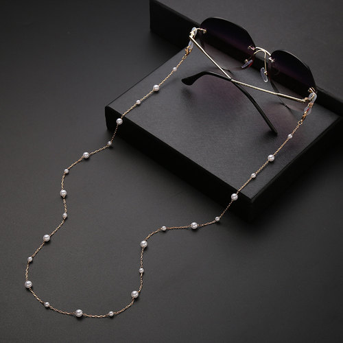 防丢眼镜链女潮款挂链墨镜链条挂脖时尚防掉防汗眼镜链口罩挂脖绳 - 图1
