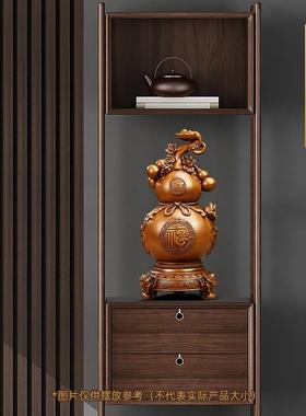 财福如意葫芦摆件招财家居客厅玄关博古架装饰工艺品乔迁新居礼物