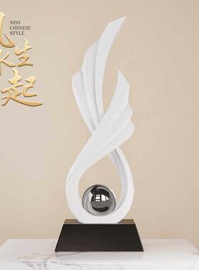风生水起艺术摆件酒柜装饰品轻奢高级感客厅乔迁新居礼品高档大气