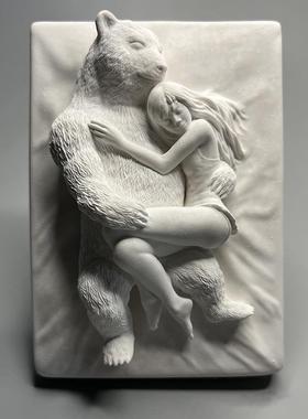 可爱ins石膏香薰石摆件毕业生日礼物家庭软装桌面女体车载小摆件