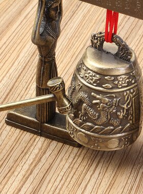 仿古乐器双层编钟 复古青铜器击打摆件 工艺品厂家金钟