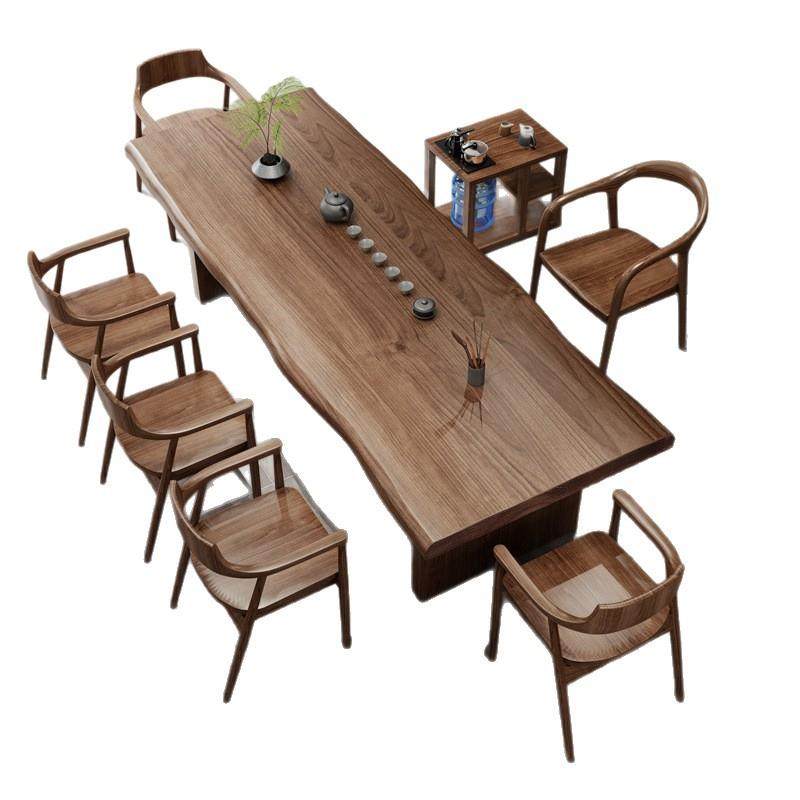 实木茶桌自然边原木大板泡茶桌椅办公室会客禅意功夫泡茶台,淘宝优惠券,粉丝福利购,淘宝优惠卷