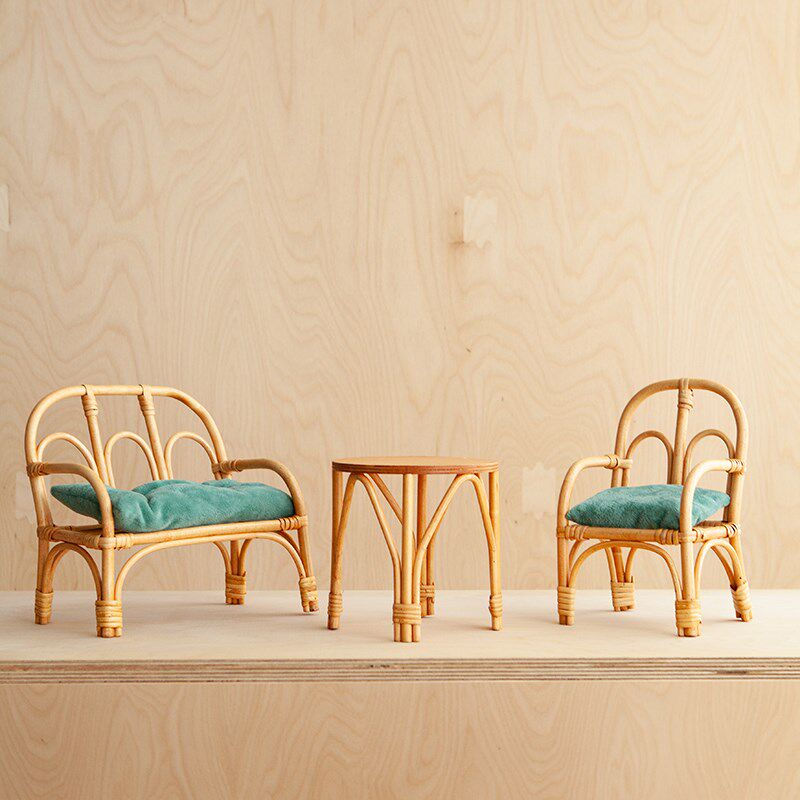 藤编手工艺品小床家具 过家家 场景 人椅 单人椅 桌,淘宝优惠券,粉丝福利购,淘宝优惠卷