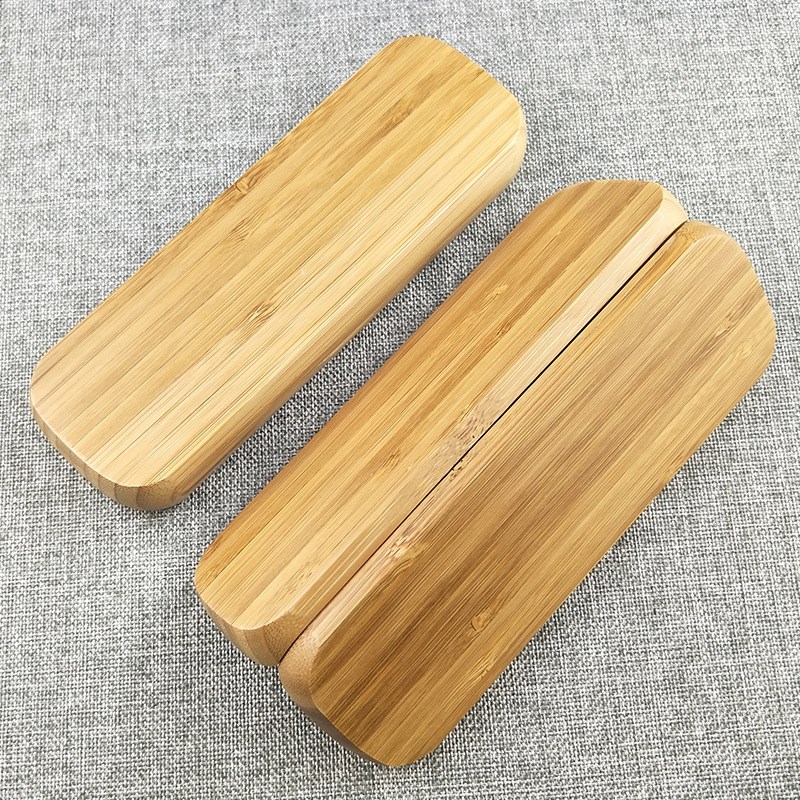 Bamboo solid wood pen box gift pen box factory direct sales retro stationery engraving laser engraving