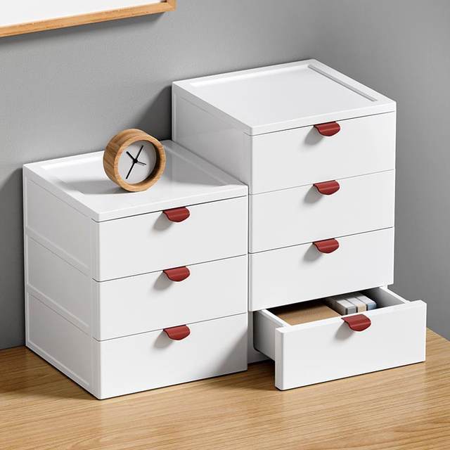 Desktop storage box cabinet a4 paper file office desk dormitory cosmetics storage rack small drawer storage box
