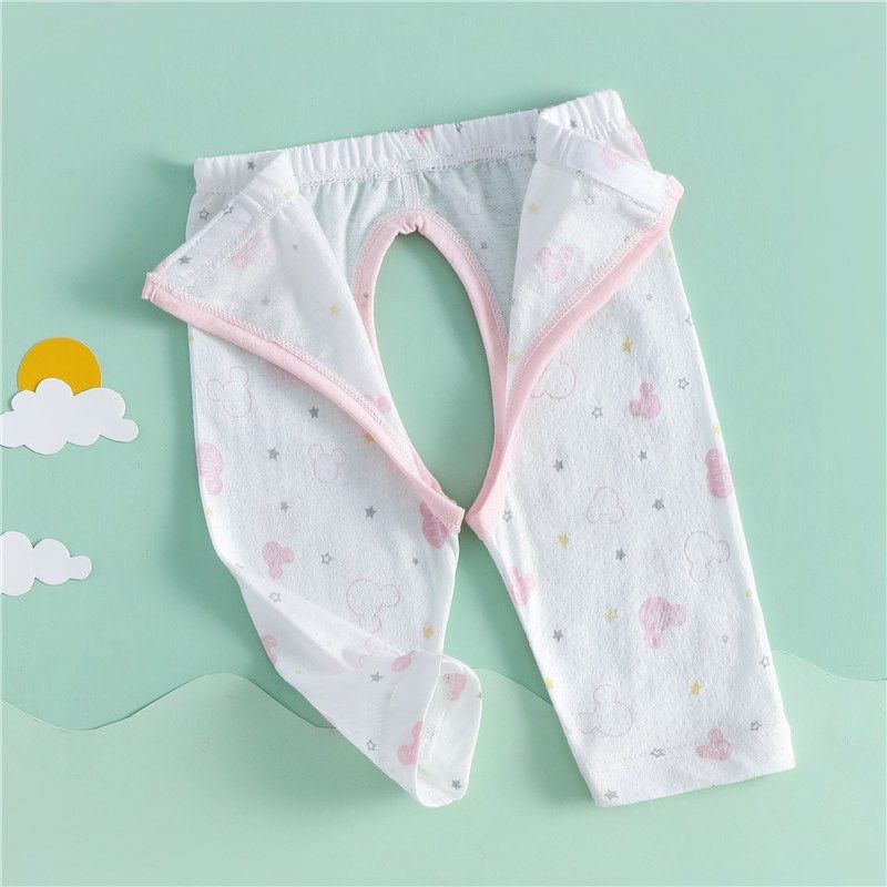 0-1岁婴儿纯棉裤子新生男女宝宝魔术贴开档秋裤a类无骨贴身打底裤,淘宝优惠券,粉丝福利购,淘宝优惠卷