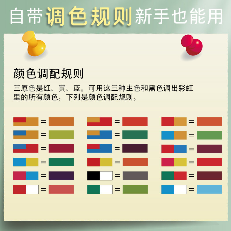 水粉水彩画颜料套装全套儿童无毒幼儿园小学生初学者可水洗12色24,淘宝优惠券,粉丝福利购,淘宝优惠卷