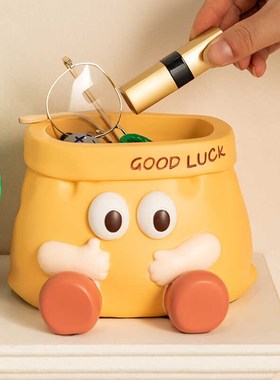 卡通可爱趣味收纳笔筒桌面摆件家居装饰品教师节实用礼物2024新款