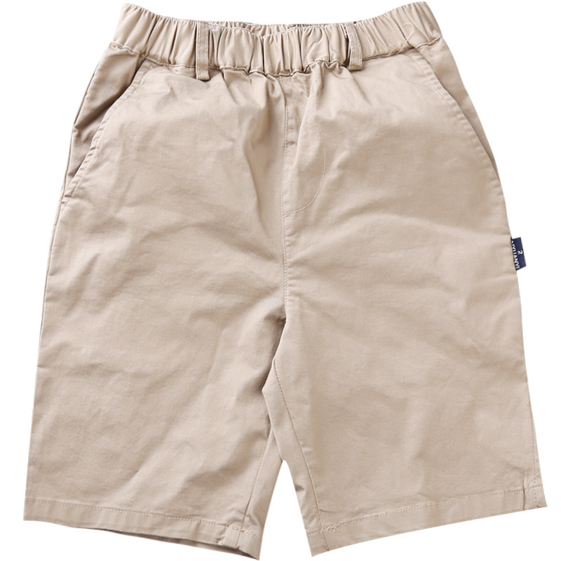 儿童裤子男浅卡其色夏装短裤中大童校服裤休闲西裤小学生校裤加肥,淘宝优惠券,粉丝福利购,淘宝优惠卷
