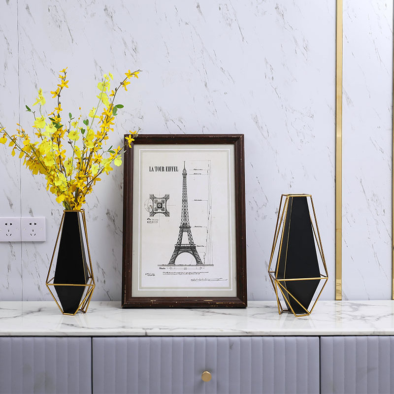 北欧风花瓶摆件客厅插干花桌面电视柜装饰品金属工艺,淘宝优惠券,粉丝福利购,淘宝优惠卷