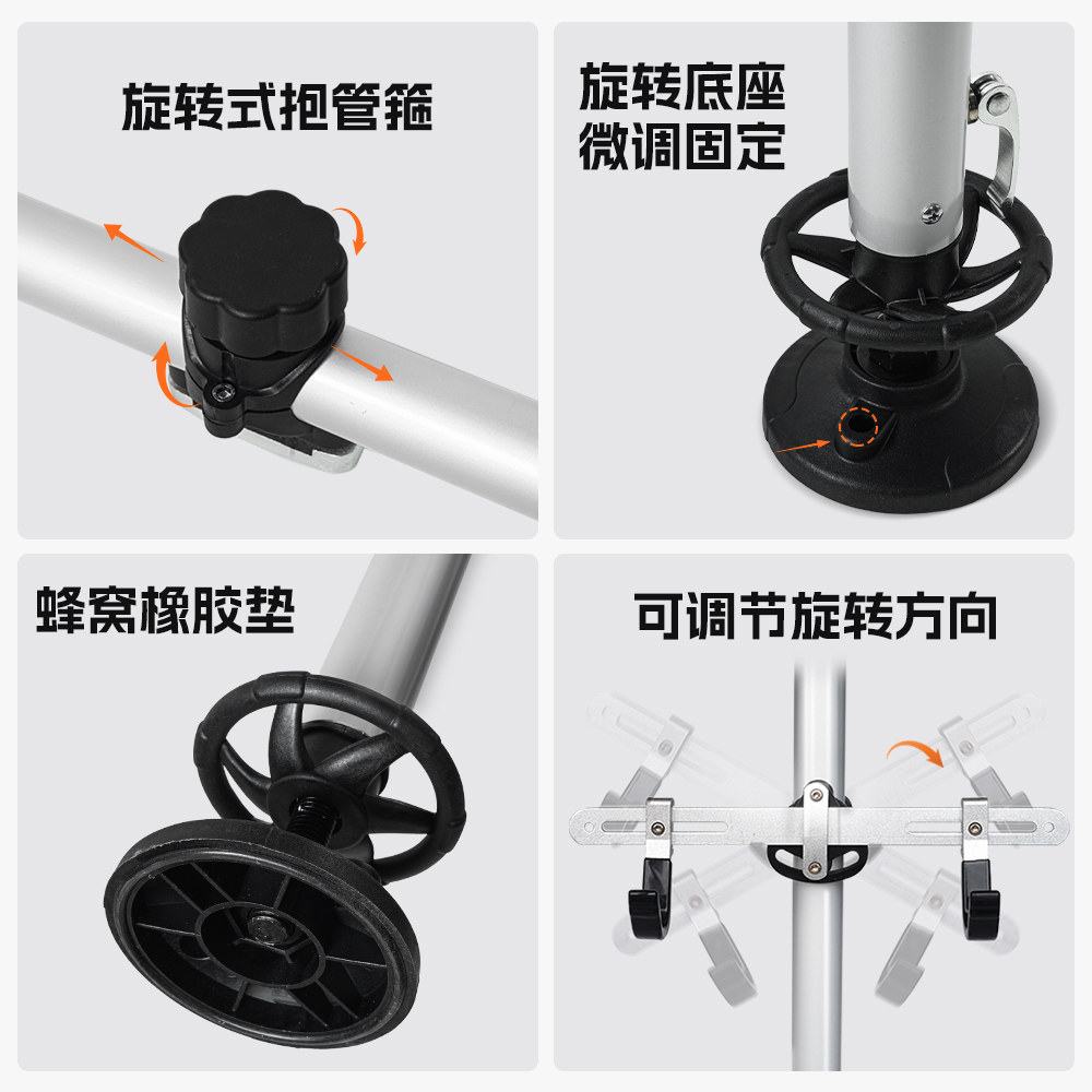 山地公路平衡自行车顶天立地柱墙壁挂架儿童车展示挂钩立式停车架 - 图2