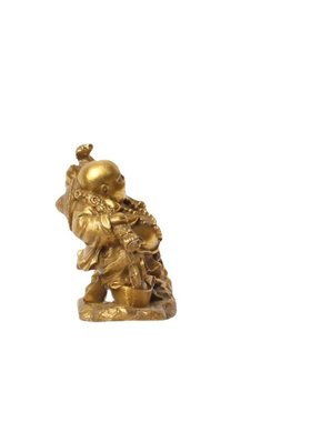 杨铜记  铜器摆件 工艺品   黄金袋笑佛  拉布袋佛