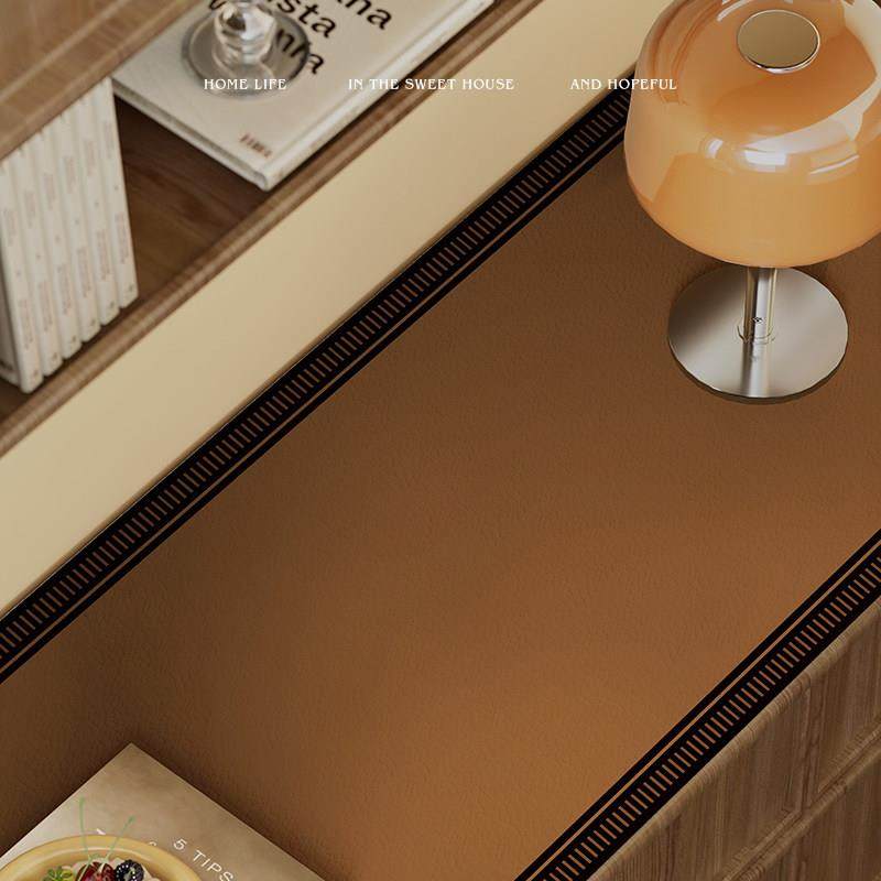 轻奢高级感防水防油免洗桌布餐边柜电视柜台面保护垫玄关鞋柜垫子,淘宝优惠券,粉丝福利购,淘宝优惠卷