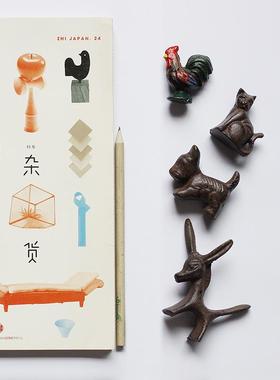 稻谷藏库 铸铁压座 迷你小动物 镇纸 复古摆件