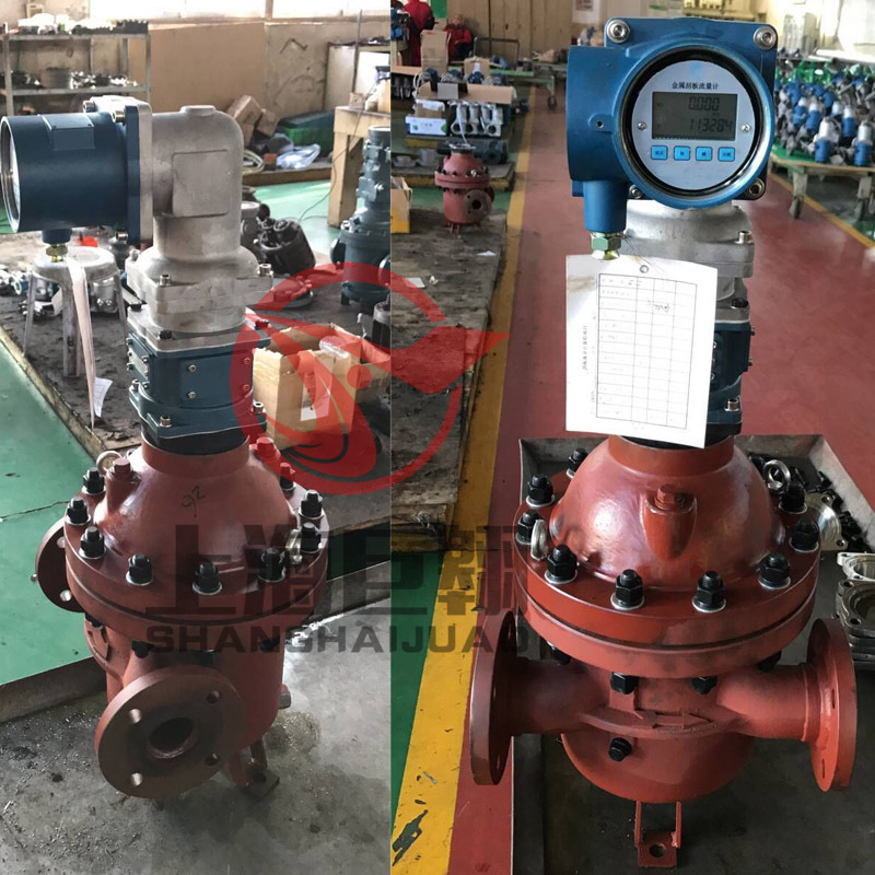 上仪刮板流量计 LB-50 RS485通讯4-20ma 0.5级电子表头九厂流量计 - 图0